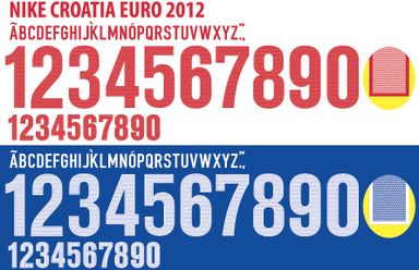 Font Vector Croatia Euro 2012 kit