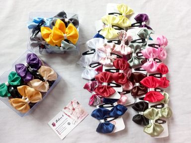 ✨ Satin Simple Tic Tac Bows 