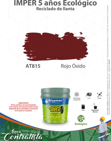 Imper 5 años ecológico AT815 Pinturama 19 Lt