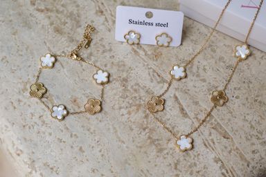 ZAKURA Set Gold & White