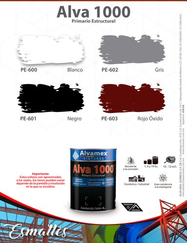 Primario estructural Alva1000 Lt