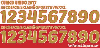 Font Vector Curico Unido 2017 kit