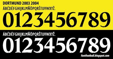 Font Vector Dortmund 2003 2004 kit