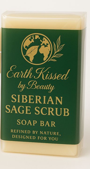 Earth Kissed by Beauty Siberian Sage Scrub Soap Bar BA 