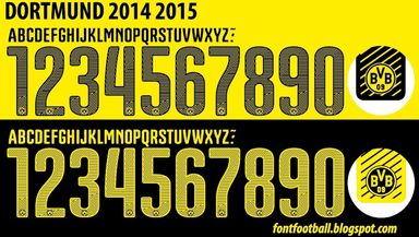 Font Vector Dortmund 2014 2015 Kit