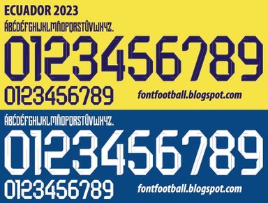 Font Vector Ecuador 2023 kit