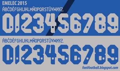 Font Vector Emelec 2015 kit