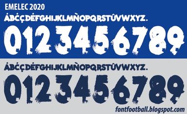 Font Vector Emelec 2020 kit