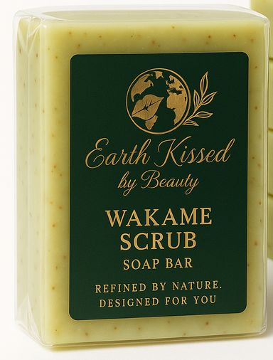 Earth Kissed by Beauty Wakame Scrub Soap Bar BA 