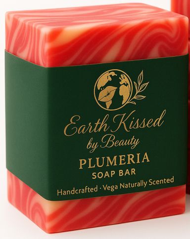 Earth Kissed by Beauty  Plumeria Soap Bar BA