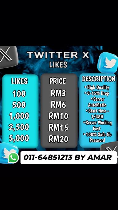 ⚡SERVICE BOOSTER⚡TWITTER X LIKES