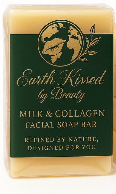 Earth Kissed by Beauty Milk & Collagen Facial Soap Bar BA 
