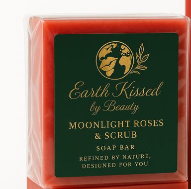 Earth Kissed by Beauty Moonlight Roses & Scrub Soap Bar BA 