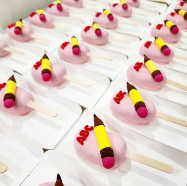 Teacher's Day Red Velvet Cakesicles