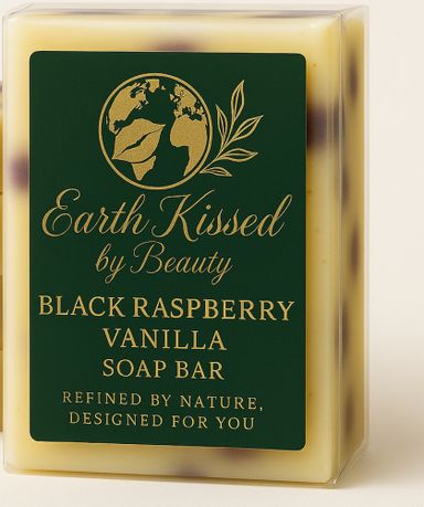 Earth Kissed by Beauty Black Raspberry Vanilla  Soap Bar BA 