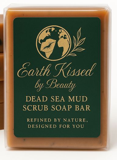 Earth Kissed by Beauty Dead Sea Mud Scrub Soap Bar BA