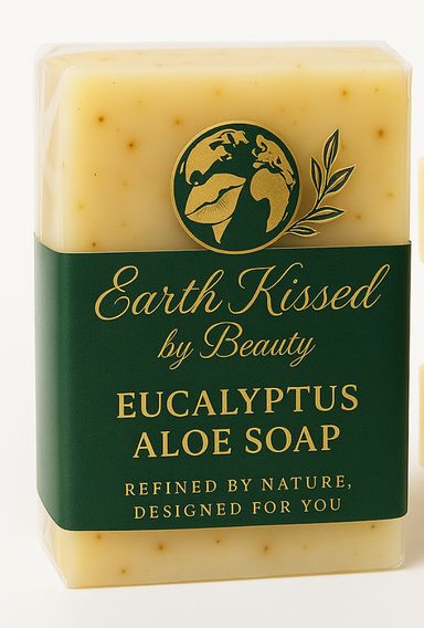 Earth Kissed by Beauty Eucalyptus Aloe  Soap Bar BA 