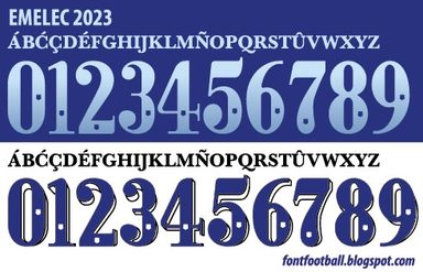Font Vector Emelec 2023 kit