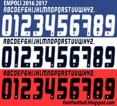 Font Vector Empoli 2016 2017 kit