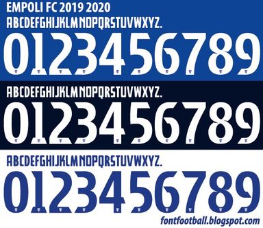 Font Vector Empoli 2019 2020 kit
