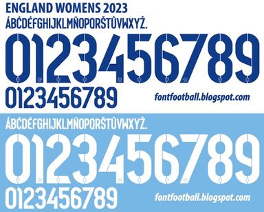 Font Vector England Womens World Cup 2023 kit