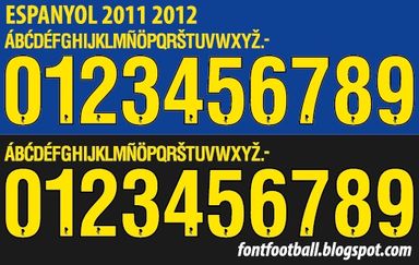 Font Vector Espanyol 2011 2012 kit