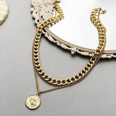 Collier chaîne cubaine pour hommes, collier chaîne cubaine en acier inoxydable de 7mm, chaîne cubaine de 50/55/60cm, collier Hip hop Rap
