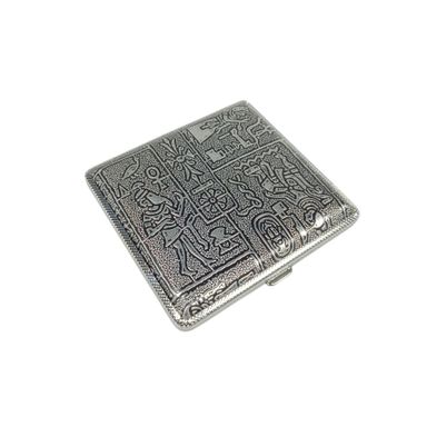 Ophone Kotak Rokok Elegan Silver Bermotif