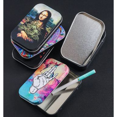 Ophone Kotak Bungkus Rokok Elegan Metal Pilih Model