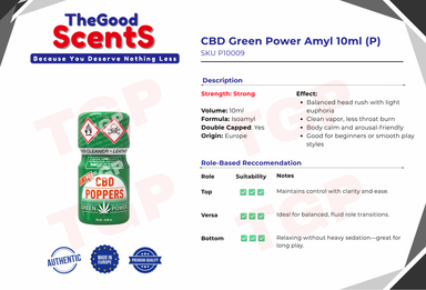 CBD Green Power Amyl 10ml  (P)