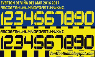 Font Vector Everton De Viña Del Mar 2016 2017 kit