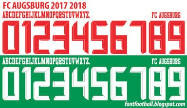 Font Vector FC Augsburg 2017 2018 kit