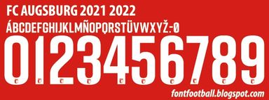 Font Vector FC Augsburg 2021 2022 kit