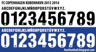 Font Vector FC Copenhagen Kobenhavn 2013 2014 kit
