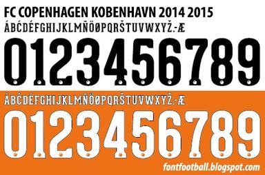 Font Vector FC Copenhagen Kobenhavn 2014 2015 kit