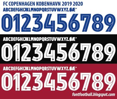 Font Vector FC Copenhagen Kobenhavn 2019 2020 kit