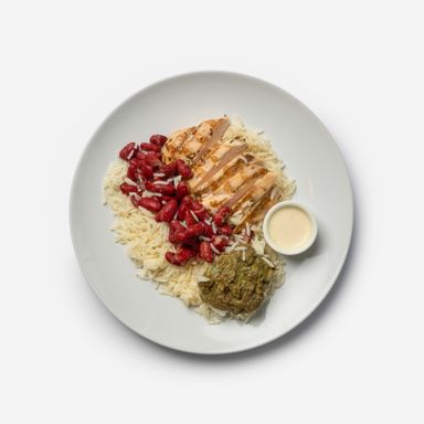 Combo Meal "Grilled Chicken with Avocado & Black Bean & Rice 480g + Drink + Dessert"