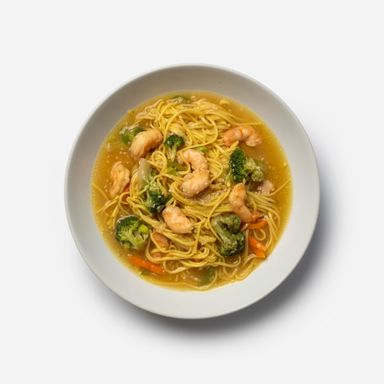 Combo Meal "Garlic Shrimp Noodles 816g + Drink + Dessert"