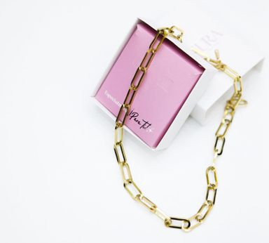 Collar Paperclip Gold 18inches