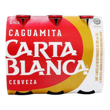 Cerveza Botella Caguamita Carta Blanca 6.0 Pack