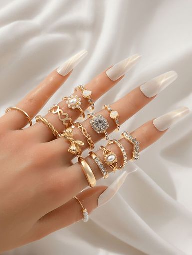 Skyrim – bague ouverte géométrique en acier inoxydable, couleur or, mode minimaliste, bijoux de fête de mariage, cadeau, vente en gros