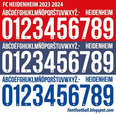 Font Vector FC Heidenheim 2023 2024 kit