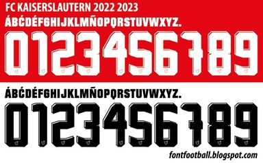 Font Vector FC Kaiserslautern 2022 2023 kit