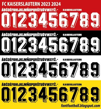 Font Vector FC Kaiserslautern 2023 2024 kit