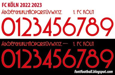 Font Vector FC Köln Cologne 2022 2023 kit