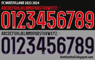Font Vector FC Midtjylland 2023 2024 kit