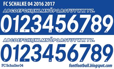 Font Vector FC Schalke 04 2016 2017 kit