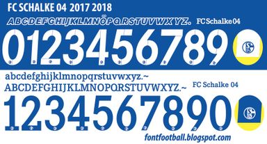 Font Vector FC Schalke 04 2017 2018 kit