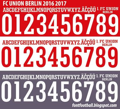 Font Vector FC Union Berlin 2016 2017 kit
