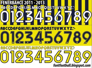 Font Vector Fenerbahce 2011 2012 2013 kit